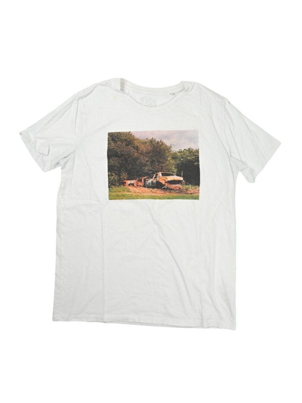 IDEA x Alasdair McLellan Car Crash Tee in White